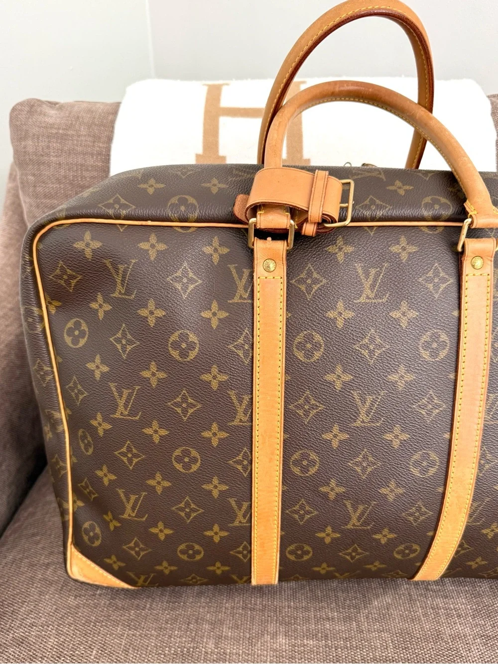 Authentic Louis Vuitton Sirius 45 travel bag brown monogram M41408 LV unisex - Picture 16 of 16